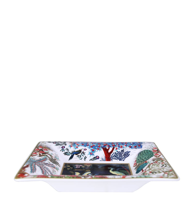 Gien large square candy tray with intricate patterning - British product