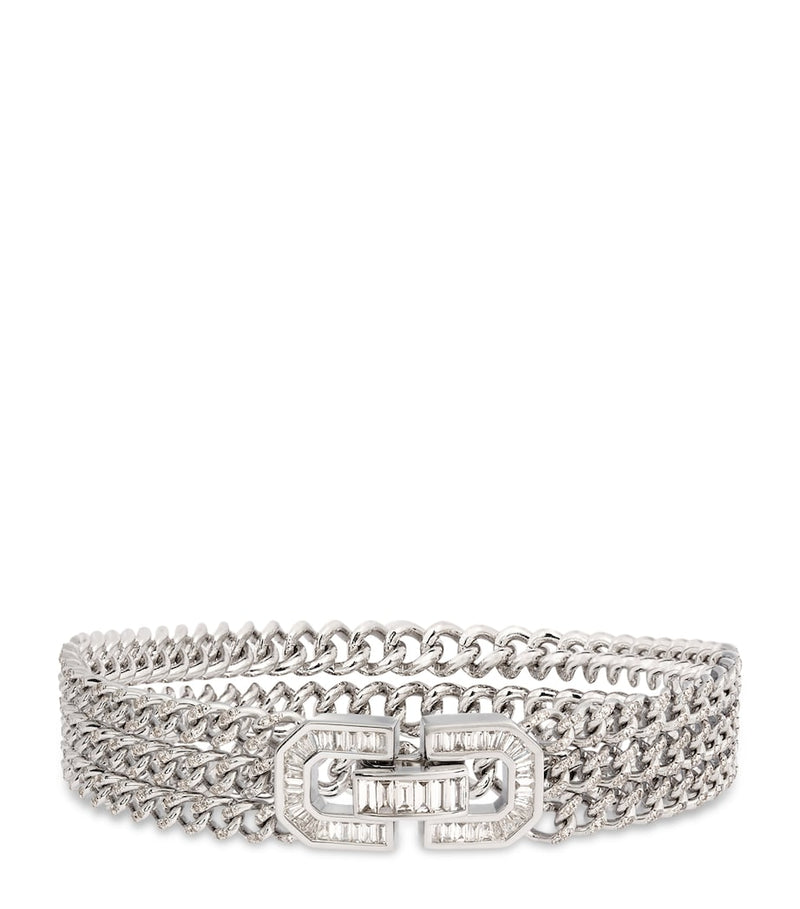 SHAY white gold diamond link bracelet (British brand)