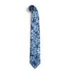 Isaia silk-linen jacquard tie 8cm, imported from the UK