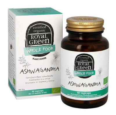 Superdrug Royal Green Ashwagandha Herbal Supplement 60 Capsules- Buy online at McGrocer