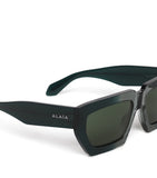 Alaïa acetate melted rectangular sunglasses, imported from the UK