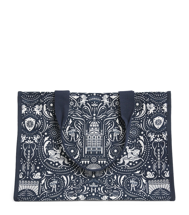 Harrods Knights of Brompton tote bag medium - British product