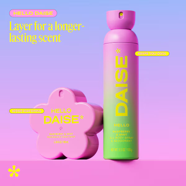 Daise Hello Body Spray 120ml Raspberry Mint - British product