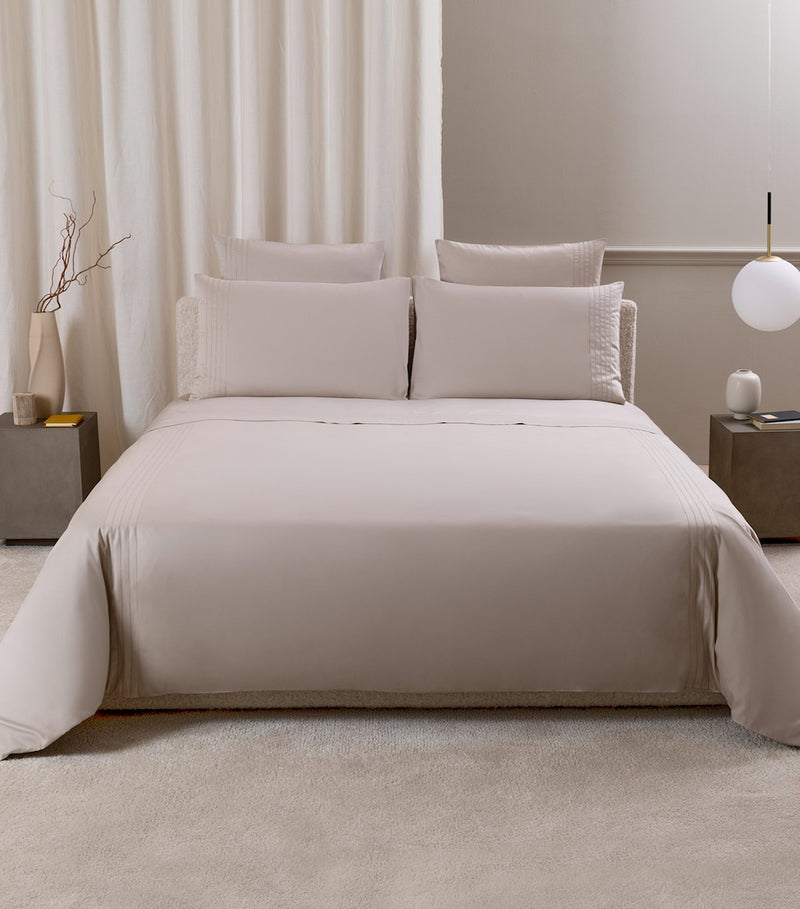 Frette Lush Ajour duvet cover 260x240cm cotton sateen, imported from the UK