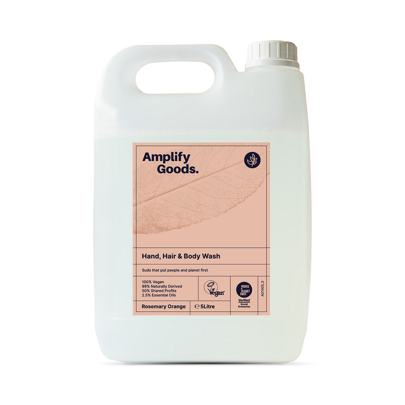 Amplify Goods rosemary orange shampoo body wash 5L, UK version