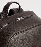 Carl Friedrik Ayrton leather backpack with laptop compartment - British brand