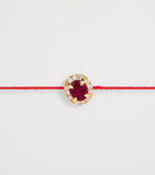 Redline Diva bracelet ruby diamond yellow gold, imported from the UK