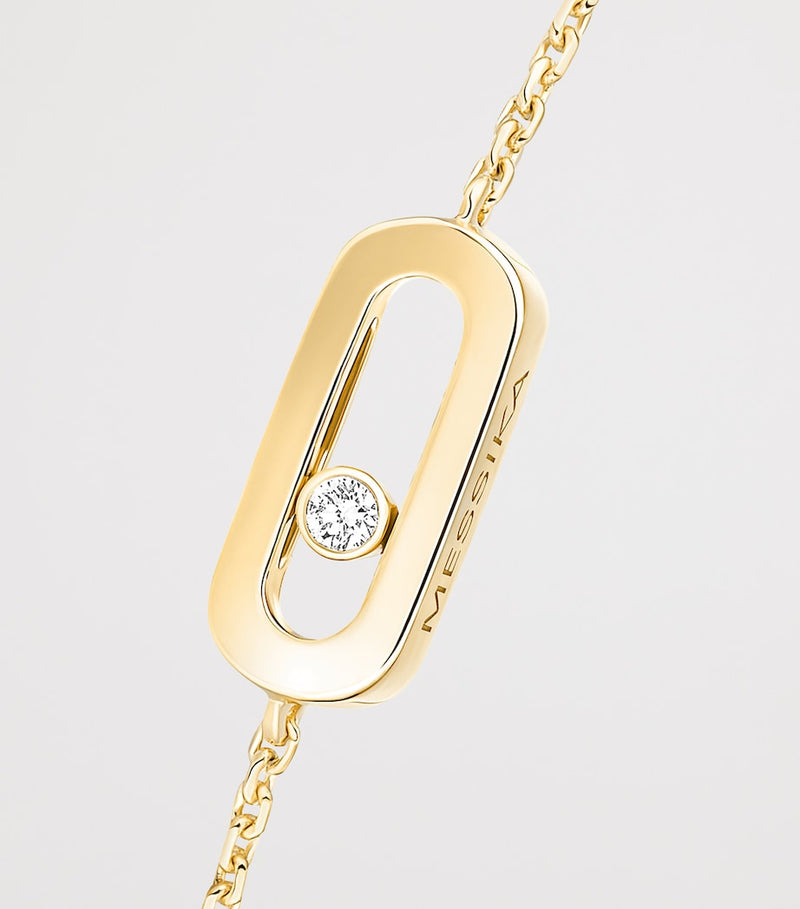 Messika children's bracelet yellow gold diamond 0.04ct, UK version