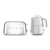Smeg TSF02 toaster and KLF04 kettle silver, imported from the UK