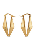 Jimmy Choo diamond chain earrings gold-tone brass - British product