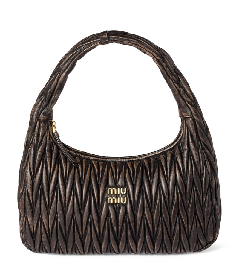Miu Miu Matelassé Wander shoulder bag calfskin - British product