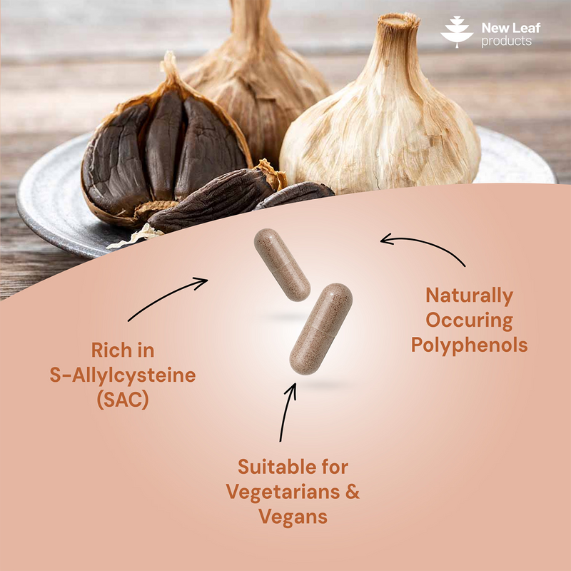 Black Garlic Capsules 180s supplement - British product
