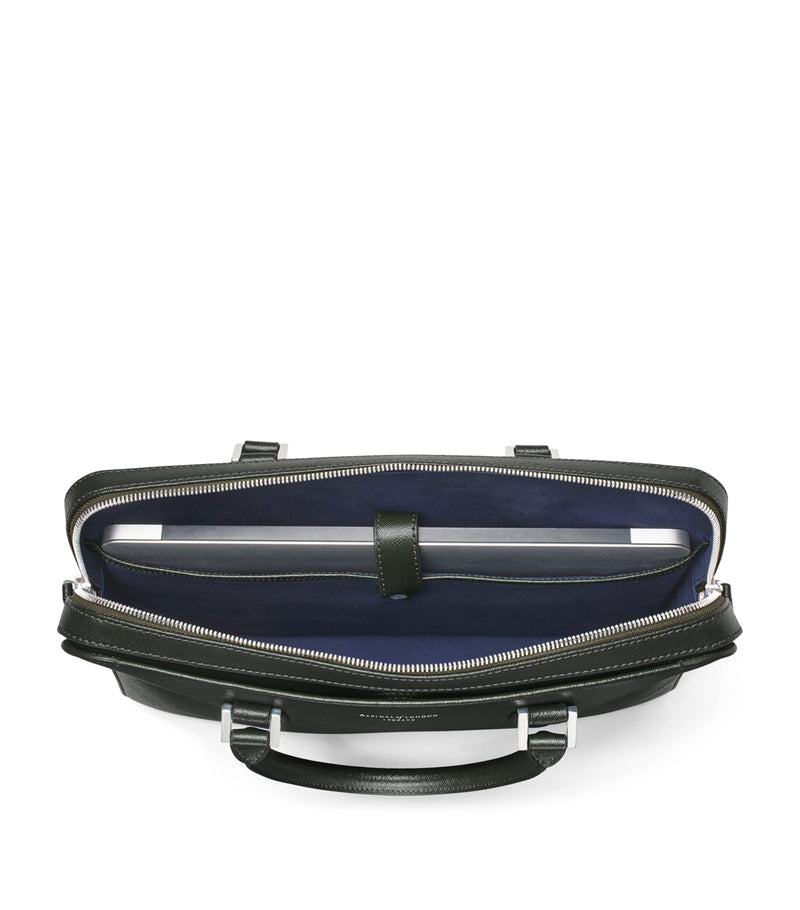 Aspinal of London Mount Street leather briefcase (British brand)
