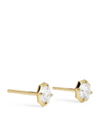 Jade Trau Sophisticate diamond stud earrings, imported from the UK