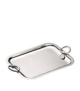 Harrods Christofle Vertigo Silver-Plated Handled Tray (26cm x 20cm)- Buy online at McGrocer