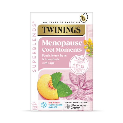 Holland & Barrett Twinings Superblends Menopause Cool Moments Peach Tea 20 Tea Bags- Buy online at McGrocer