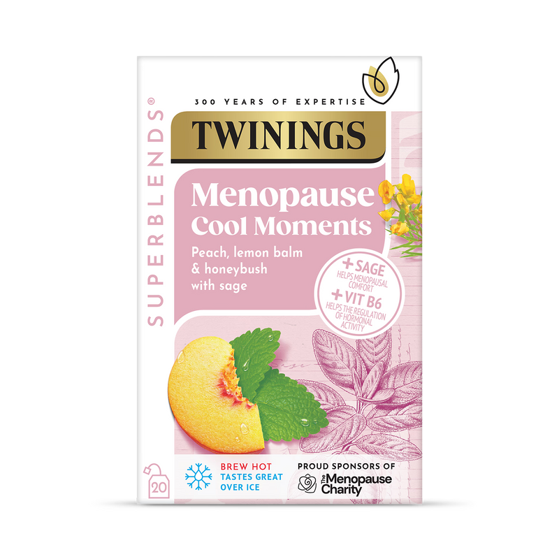 Twinings Peach Tea Menopause 20 Tea Bags (British brand)