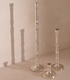 Soho Home silver-plated Stiden candlestick 27cm (British brand)