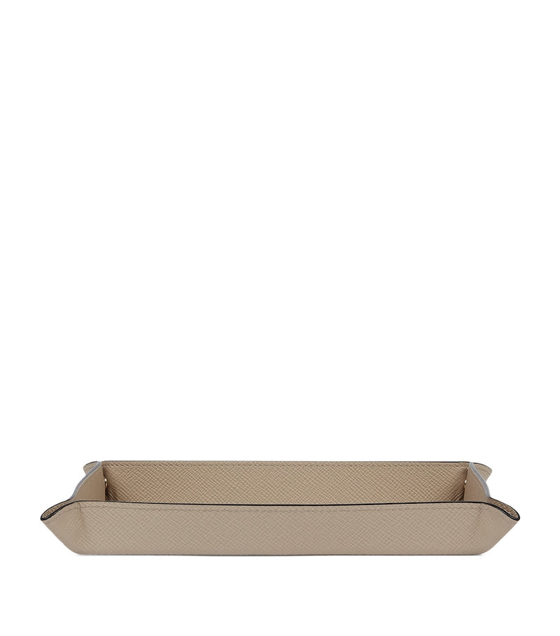 Smythson leather trinket tray small rectangular, UK version