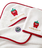 Christy Wimbledon Mini Strawberry Bundle towel and mitt, imported from the UK