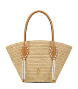 Harrods Christian Louboutin Venus Large Raffia Basket Bag- Buy online at McGrocer