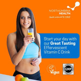 Northumbria Health effervescent vitamin C 1000mg with Zinc 20 tablets - British product