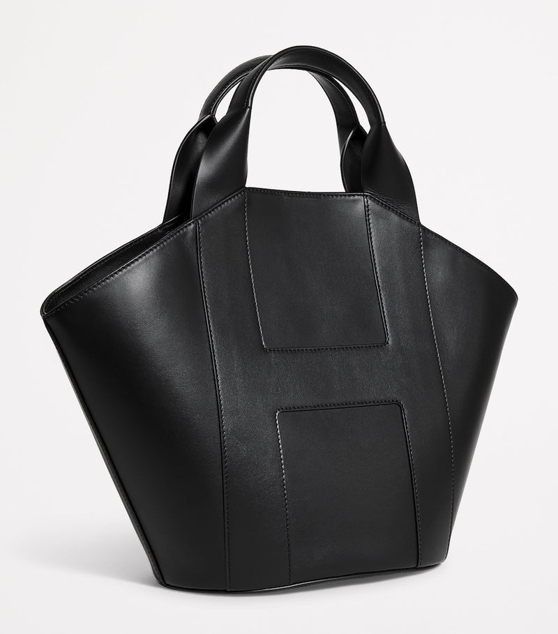 Harrods leather tote bag with H trim, UK version