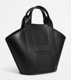 Harrods leather tote bag with H trim, UK version