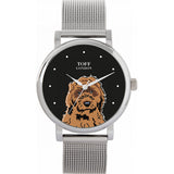 Superdrug Toff London Black Ladies Brown Cockapoo Dog Head Watch- Buy online at McGrocer