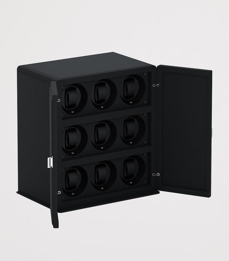 Scatola Del Tempo Rotore 9 watch winder cabinet in leather (British brand)