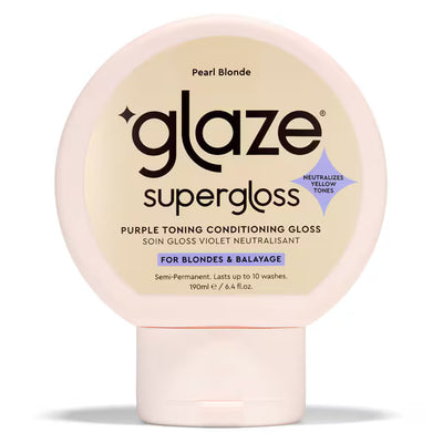 Superdrug Glaze Super Color Conditioning Gloss Pearl Blonde Hair Treatment 190ml- Buy online at McGrocer
