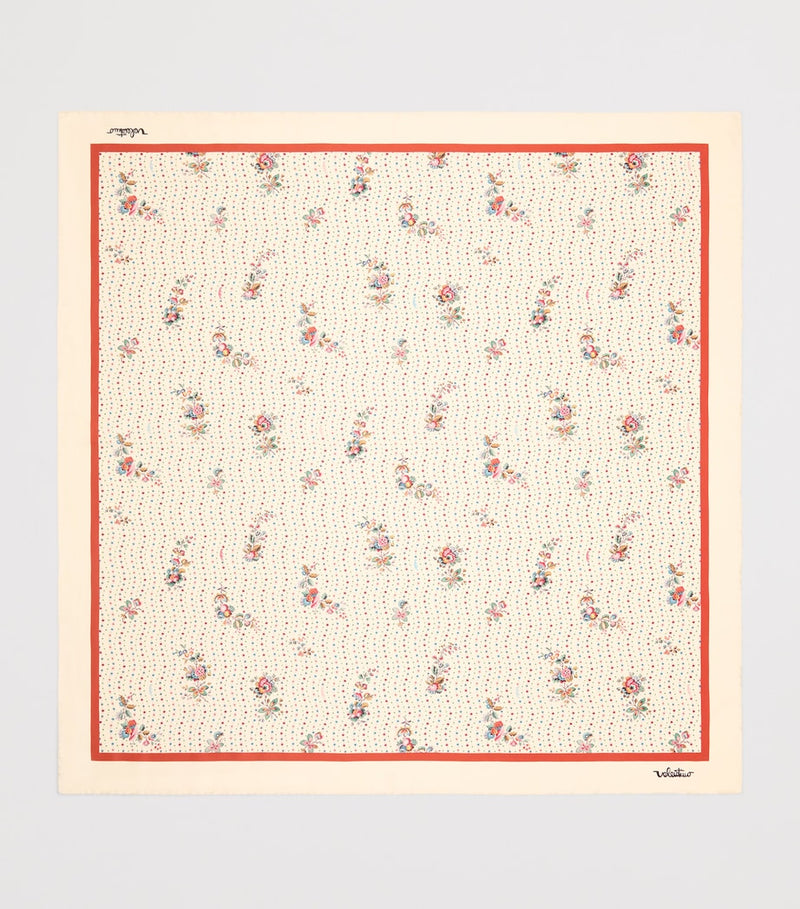 Valentino Garavani silk scarf floral print 90cm - British product