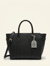 John Lewis Mulberry Bayswater Zipped Small Classic Grain Leather Tote Bag- Buy online at McGrocer