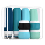Superdrug Livingandhome 14Pcs Silicone Travel Bottle Set Blue 90ml and 40ml- Buy online at McGrocer