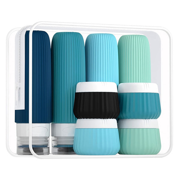 Livingandhome 14-piece silicone travel bottle set, UK version
