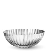 Harrods Large Stainless Steel Serving Bowl with Grooved Design, 26cm- Buy online at McGrocer