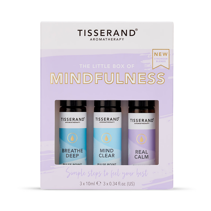Tisserand Mindfulness Rollerball Kit 3x10ml, imported from the UK