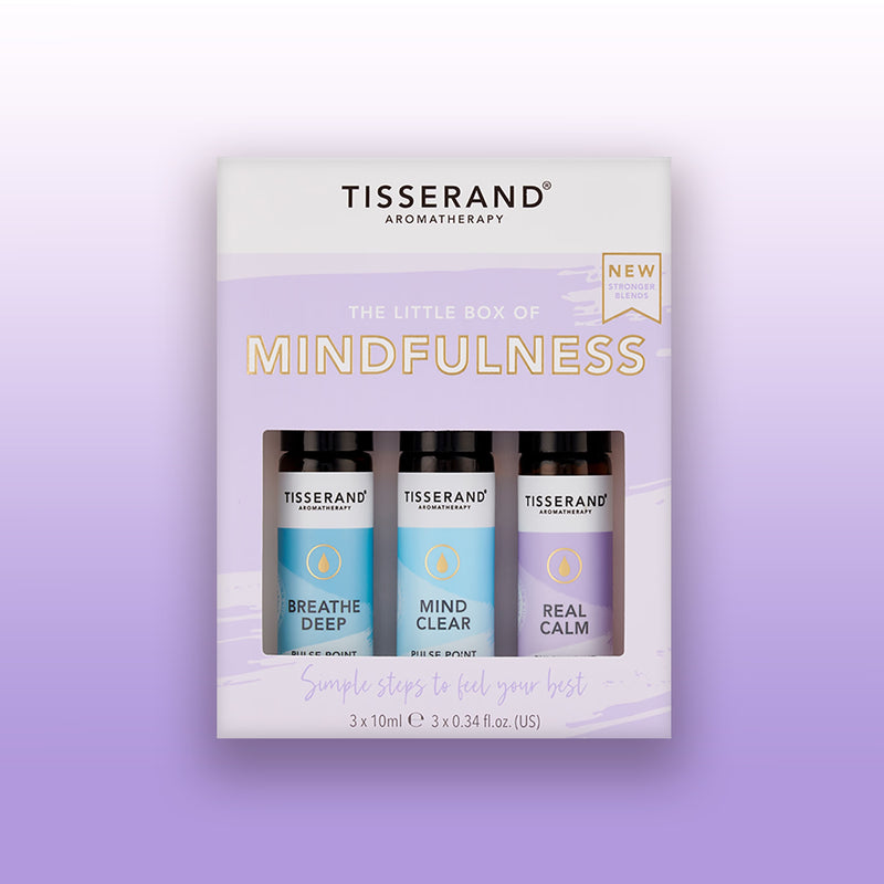 Tisserand Mindfulness Rollerball Kit 3x10ml, imported from the UK