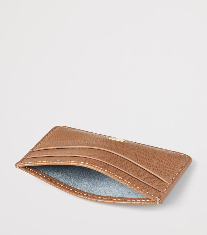 Aspinal of London leather logo card holder, imported from the UK