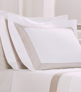 Harrods Frette Cotton Breeze Border Oxford Pillowcase 51cm x 71cm- Buy online at McGrocer