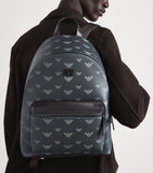 Emporio Armani Eagle backpack coated canvas - British product