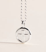 Harrods Tilly Sveaas Moi + Toi Sterling Silver Disc Charm Necklace- Buy online at McGrocer