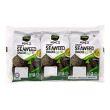 CJ Bibigo crispy seaweed snacks wasabi flavour, imported from the UK