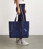 Harrods large cotton logo tote bag, UK version
