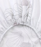 Yves Delorme Floral Orchidee double fitted sheet 140cm x 200cm (British brand)