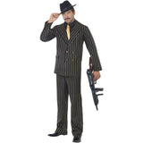 Superdrug Smiffys Gold Pinstripe Gangster Costume- Buy online at McGrocer