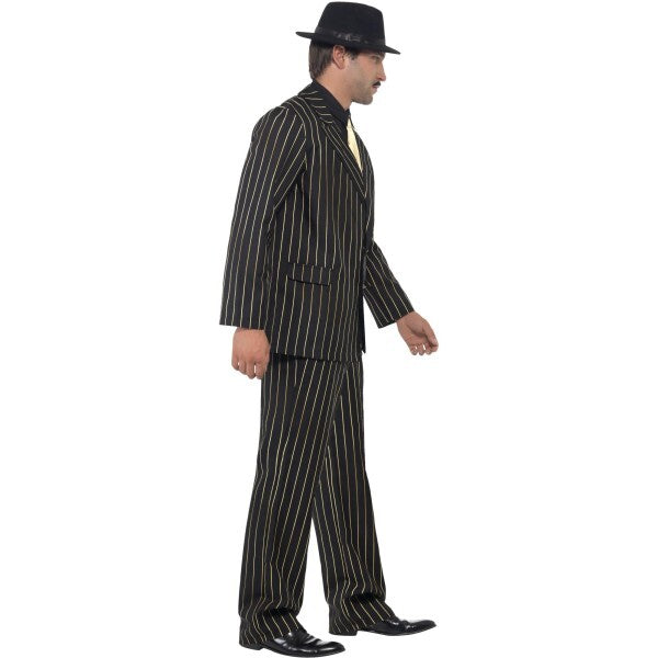 Smiffys gold pinstripe gangster costume (British brand)