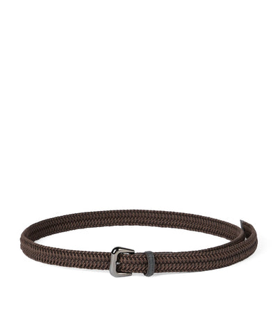 Harrods Brunello Cucinelli Braided Monili-Detail Belt 2.5cm- Buy online at McGrocer