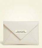 Vivienne Westwood croc-embossed leather envelope clutch bag, imported from the UK