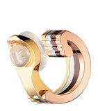 Boucheron small mixed gold and diamond ear clip (British brand)